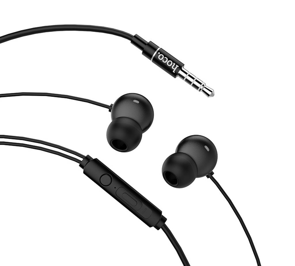 Hands Free Hoco M44 Magin Sound Earphones Stereo 3.5mm Μαύρα με Μικρόφωνο και Πλήκτρο Λειτουργίας