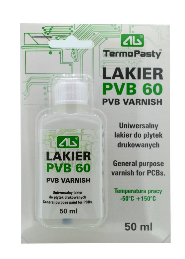 Βαφή Γενικής Χρήσης TermoPasty Lakier PVB 60 50ml με Βουρτσάκι Κατάλληλο για PCB