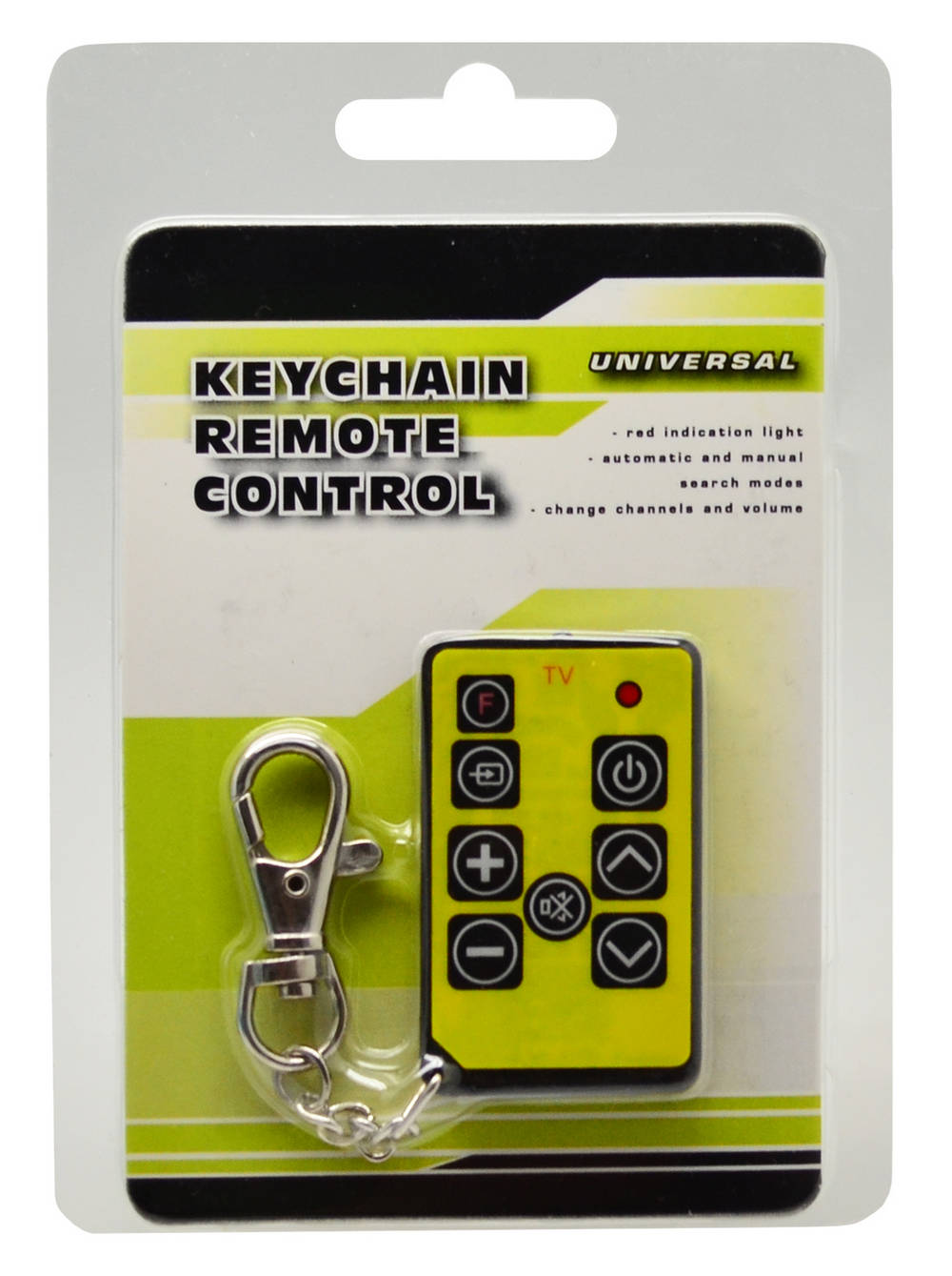 Τηλεκοντρόλ Universal για Τηλεοράσεις Μπρελόκ Διαφόρων Χρωμάτων με Μπαταρία CR2032 1 Τεμ.