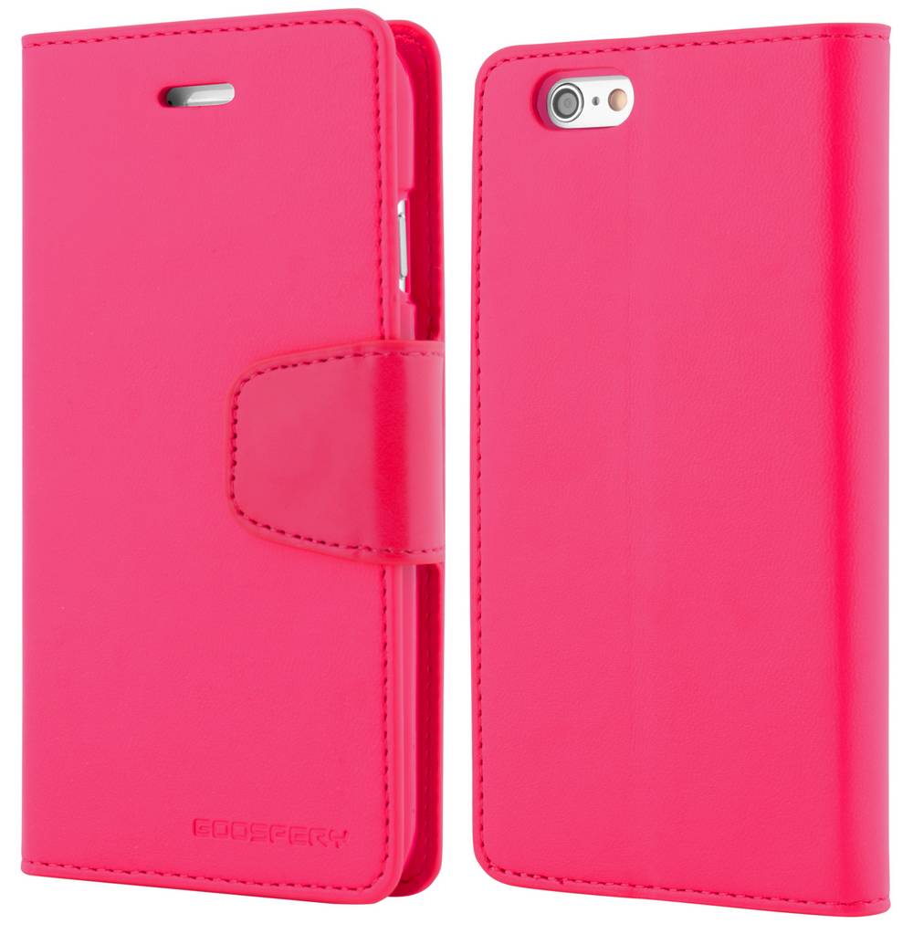 Θήκη Book Goospery Sonata Diary Case για Apple iPhone 6/6S Φούξια by Mercury