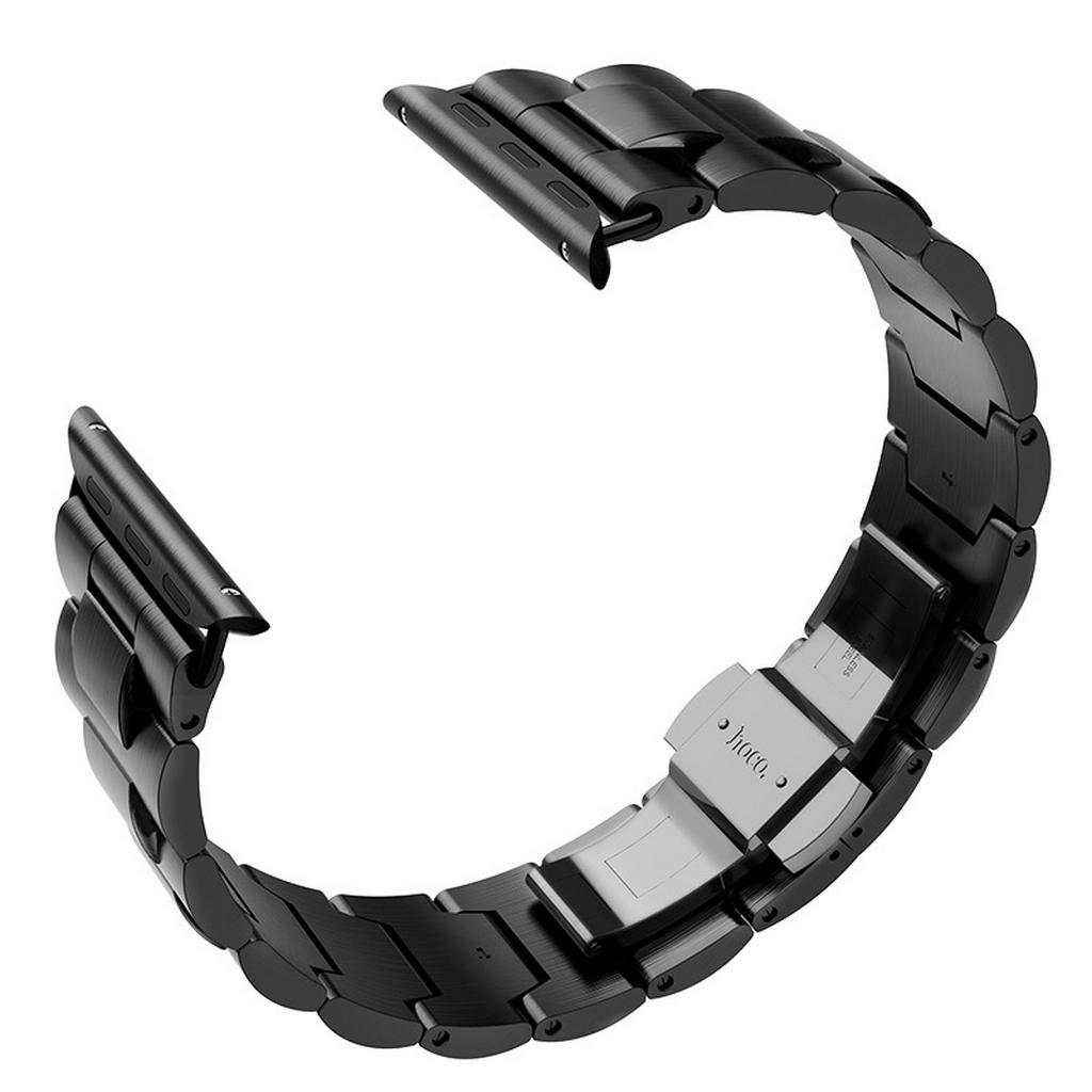 Watchband Hoco WB03 Grand 38/40mm από ανοξείδωτο ατσάλι για Apple Watch series 4/3/2/1 Μαύρο
