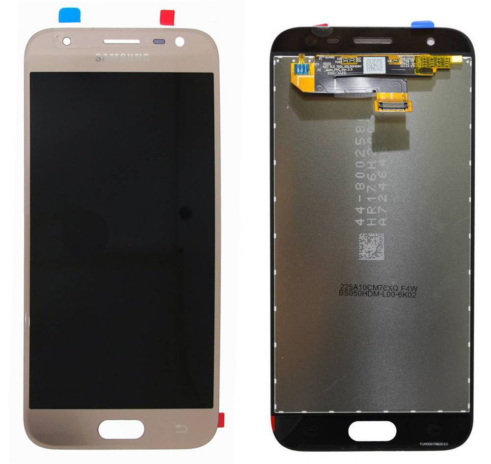 Γνήσια Οθόνη & Μηχανισμός Αφής Samsung SM-J330F Galaxy J3 (2017) Χρυσαφί GH96-10990A