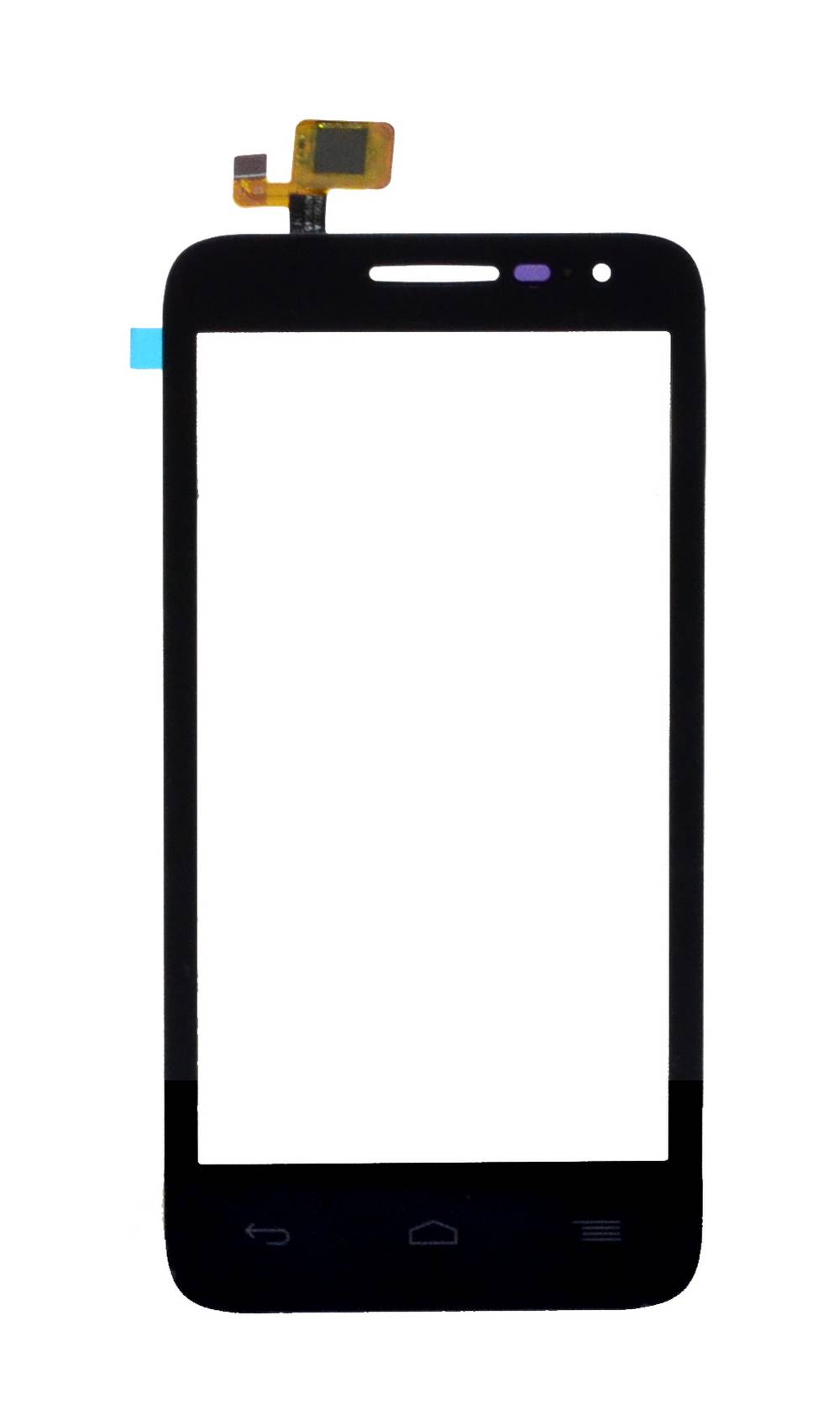 Μηχανισμός Αφής Alcatel One Touch Pop D5 OT-5038D Μαύρο με Κόλλα OEM