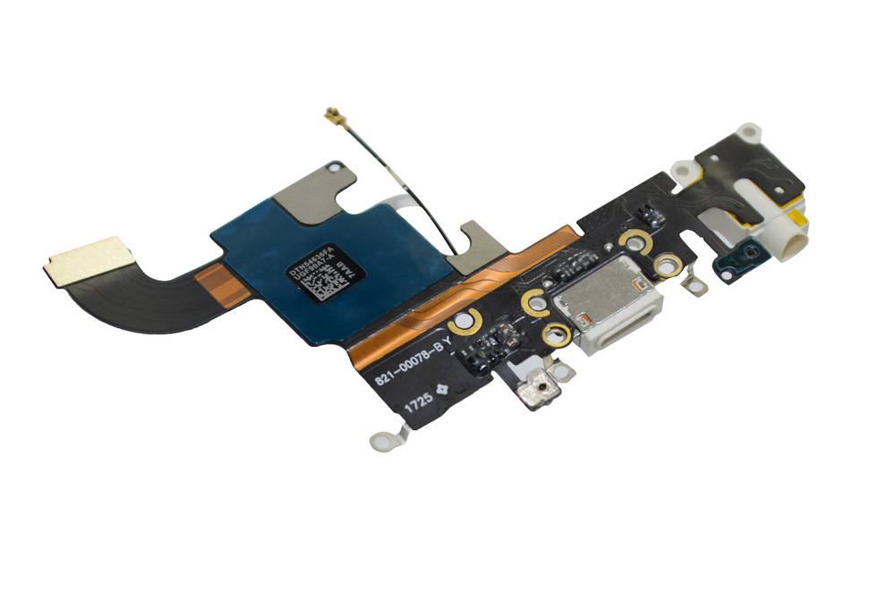 Επαφή Φόρτισης Apple iPhone 6S με Μικρόφωνο και Επαφή Ακουστικών Λευκό Original 821-00078-BY