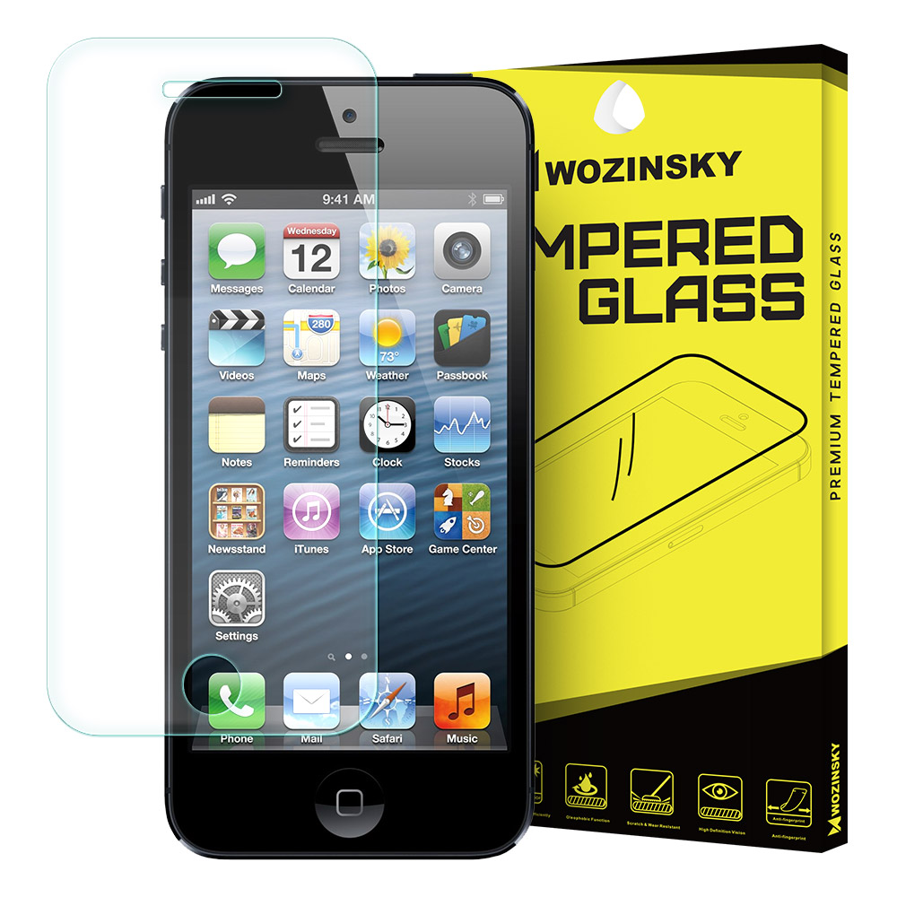 WOZINSKY Tempered Glass 9H PRO+ screen protector iPhone SE 5S 5