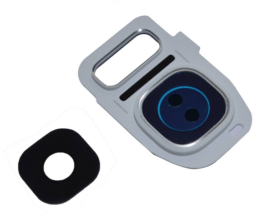 Τζαμάκι Κάμερας Samsung SM-G930F Galaxy S7/ SM-935F Galaxy S7 Edge με Κάλυμμα Λευκό OEM Type A