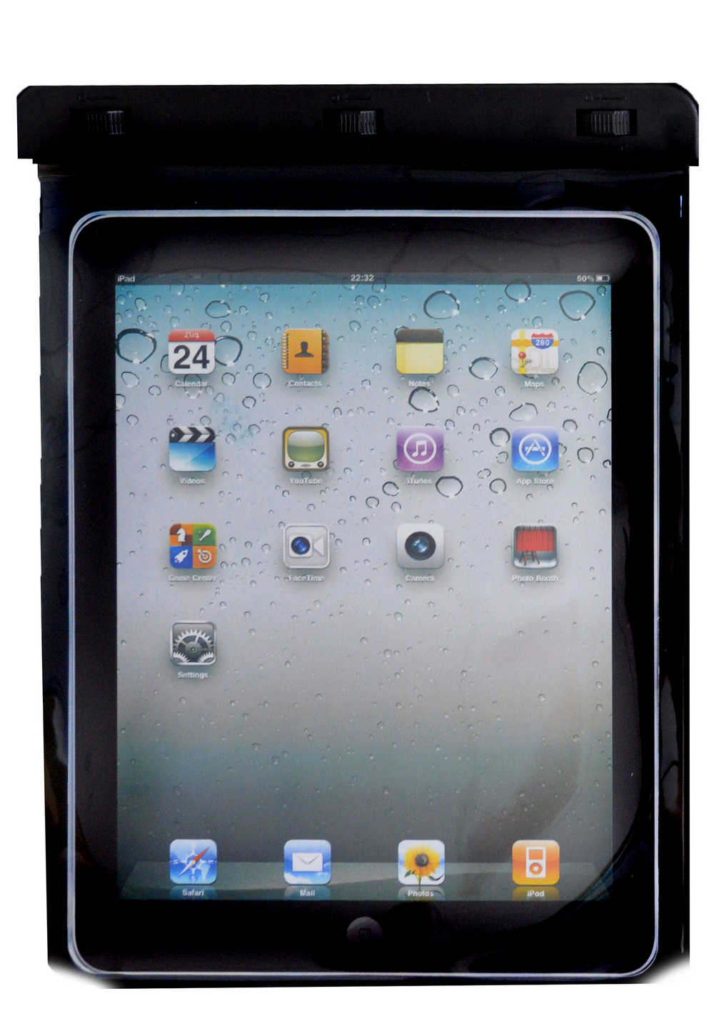 Θήκη Αδιάβροχη Ancus για Apple iPad και Ηλεκτρονικών Συσκευών Μαύρη (29 cm x 21 cm)