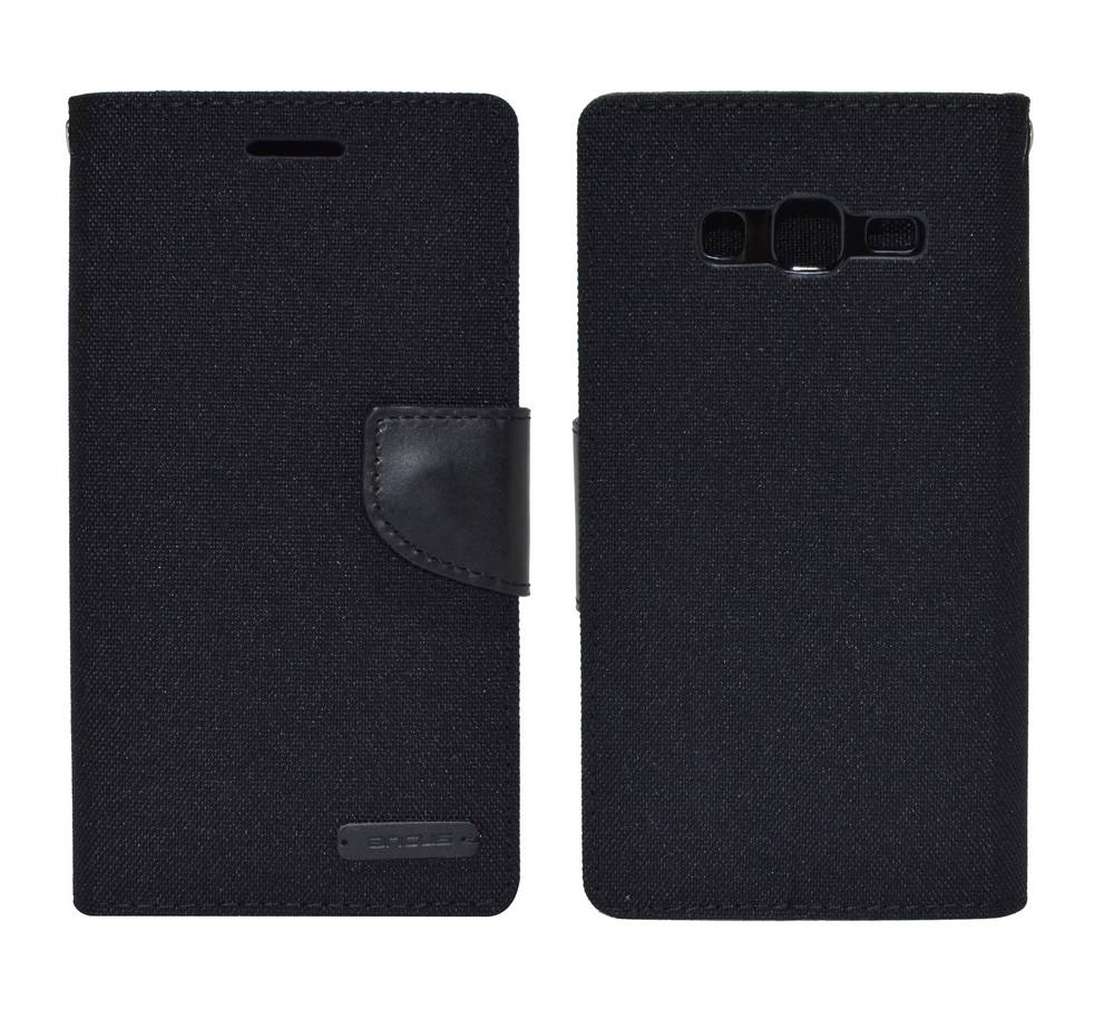 Θήκη Book Ancus Canvas Diary για Samsung SM-G7102 Galaxy Grand 2 Μαύρη by Mercury