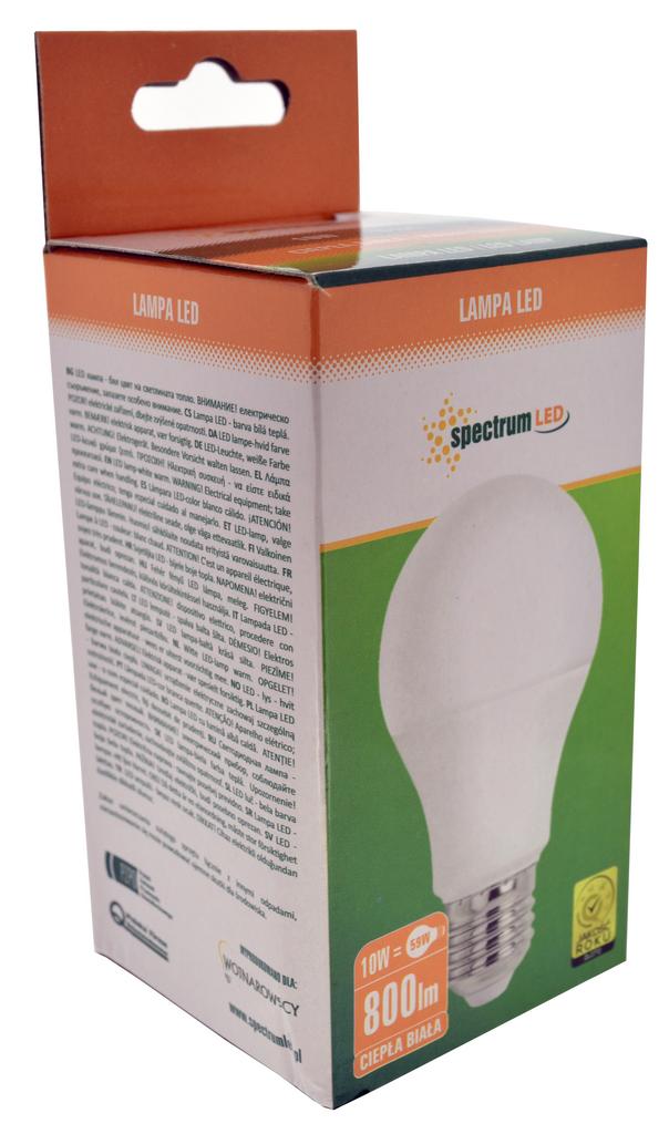 Λάμπα LED Spectrum E27 10W 800 Lumen 230V 50Hz A+