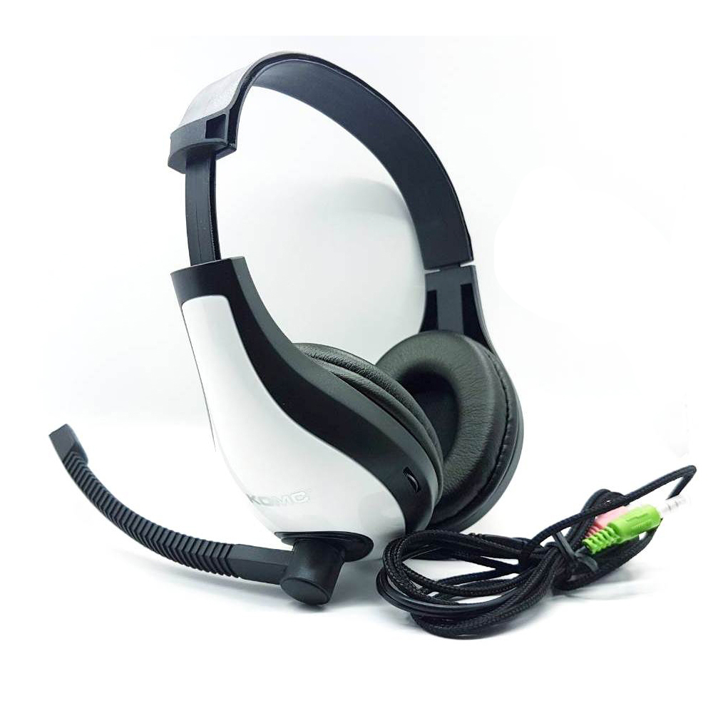 Ακουστικά Stereo KOMC PC Series KM-520 Μαύρα - Λευκά