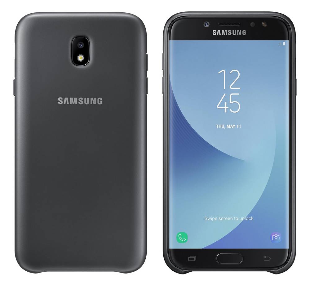 Θήκη Faceplate Samsung Dual Layer Cover EF-PJ530CBEGWW για SM-J530F Galaxy J5 (2017) Μαύρη