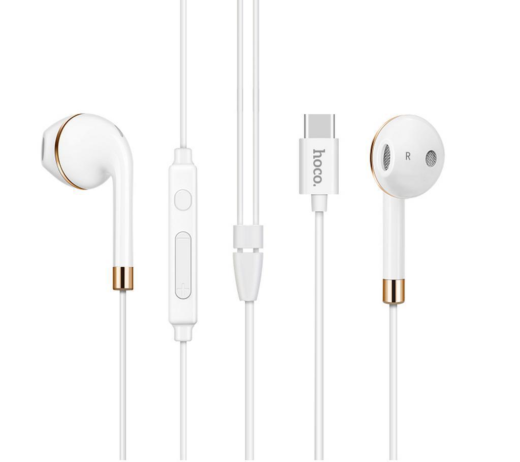 Hands Free Type-C Hoco L8 με Σύνδεση Bluetooth V.4.2 Λευκό