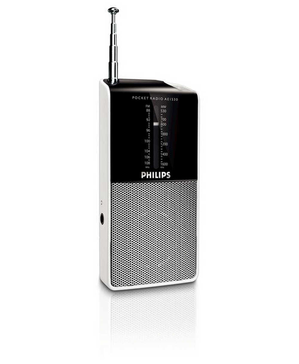 Φορητό Αναλογικό Ραδιόφωνο FM/MV Philips AE1530 Μαύρο - Ασημί