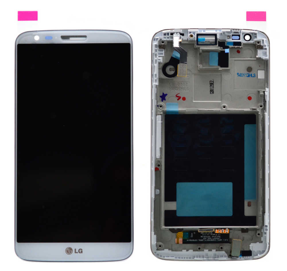 Γνήσια Οθόνη & Μηχανισμός Αφής LG G2 D802 Λευκό ACQ87040902