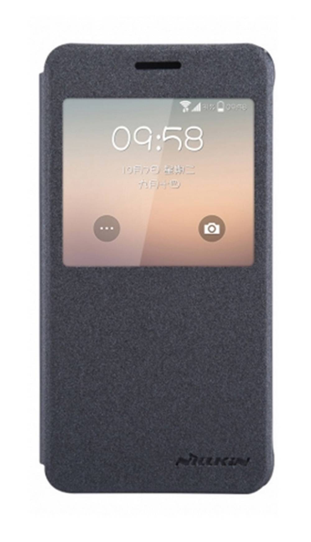 Θήκη Book S-View Nillkin Sparkle για Samsung SM-G850F Galaxy Alpha Μαύρη με ενεργό S-View