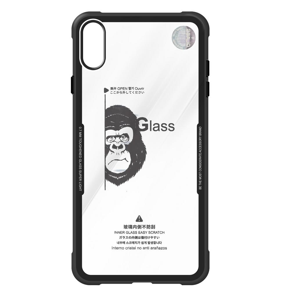 Θήκη Silicone - Glass Armor Back Cover για Apple iPhone XS Max Μαύρη