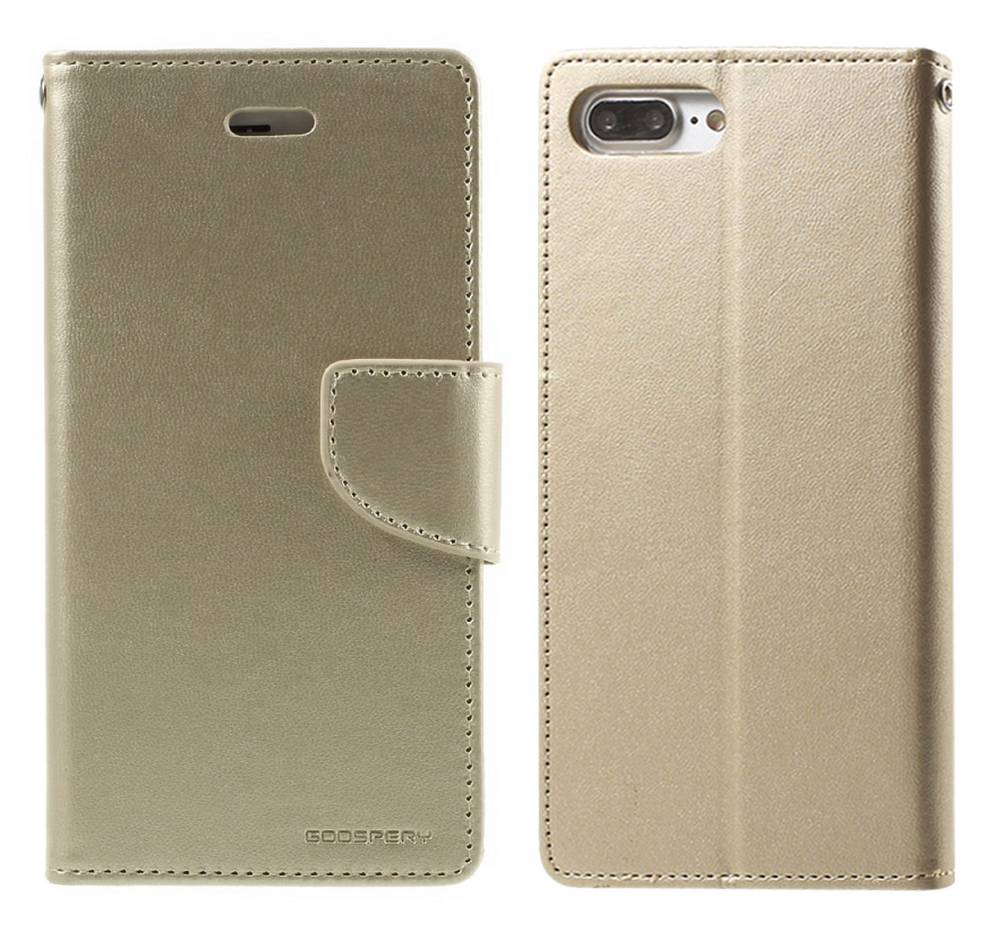 Θήκη Book Goospery Bravo Diary για Apple iPhone 7 Plus Χρυσαφί by Mercury