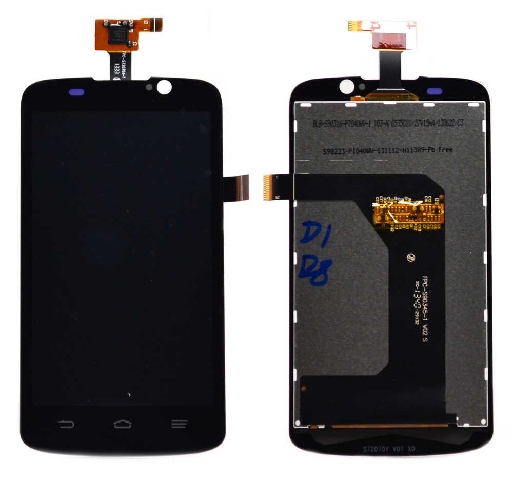 Γνήσια Οθόνη & Μηχανισμός Αφής ZTE Blade V 028040400132