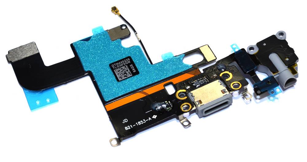 Επαφή Φόρτισης Apple iPhone 6 με Μικρόφωνο και Επαφή Ακουστικών Γκρί OEM Type A