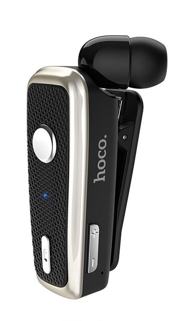 Wireless Mono Headset Hoco E38 Business με Δόνηση και Αθόρυβο Μηχανισμό Μαύρο