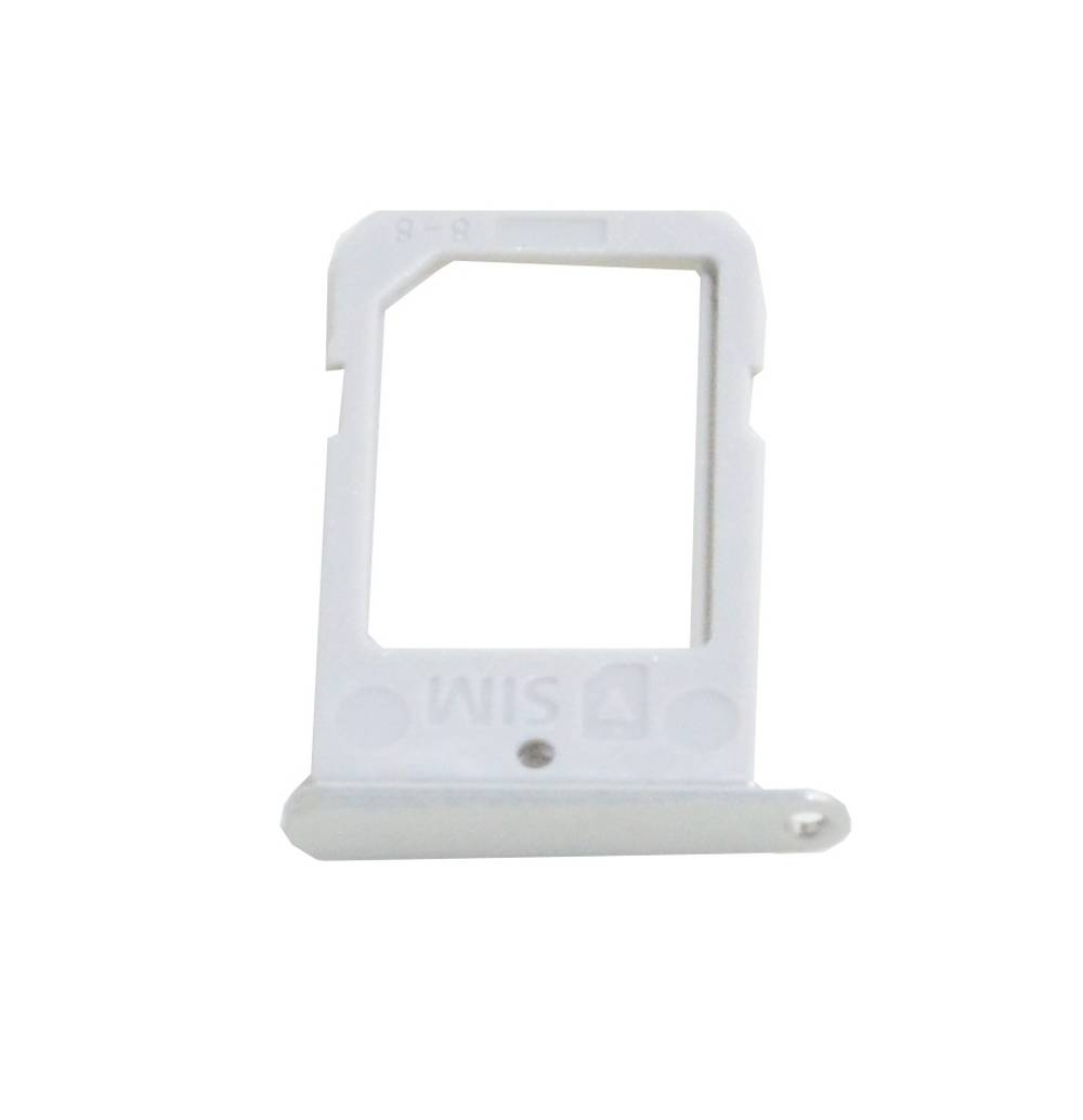Βάση Κάρτας Sim Samsung SM-G925F Galaxy S6 Edge Λευκό Original GH98-35872B