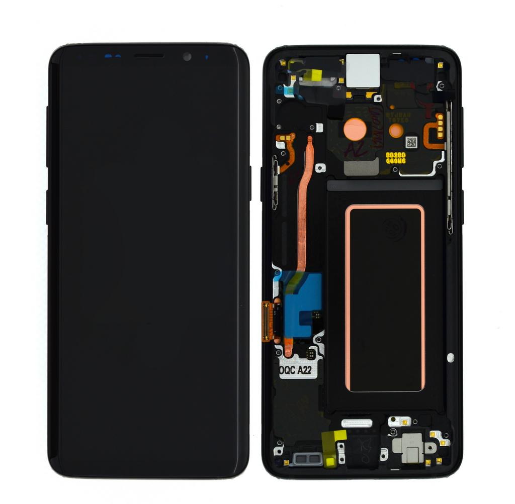 Γνήσια Οθόνη & Μηχανισμός Αφής Samsung SM-G960F Galaxy S9 Μαύρο GH97-21696A