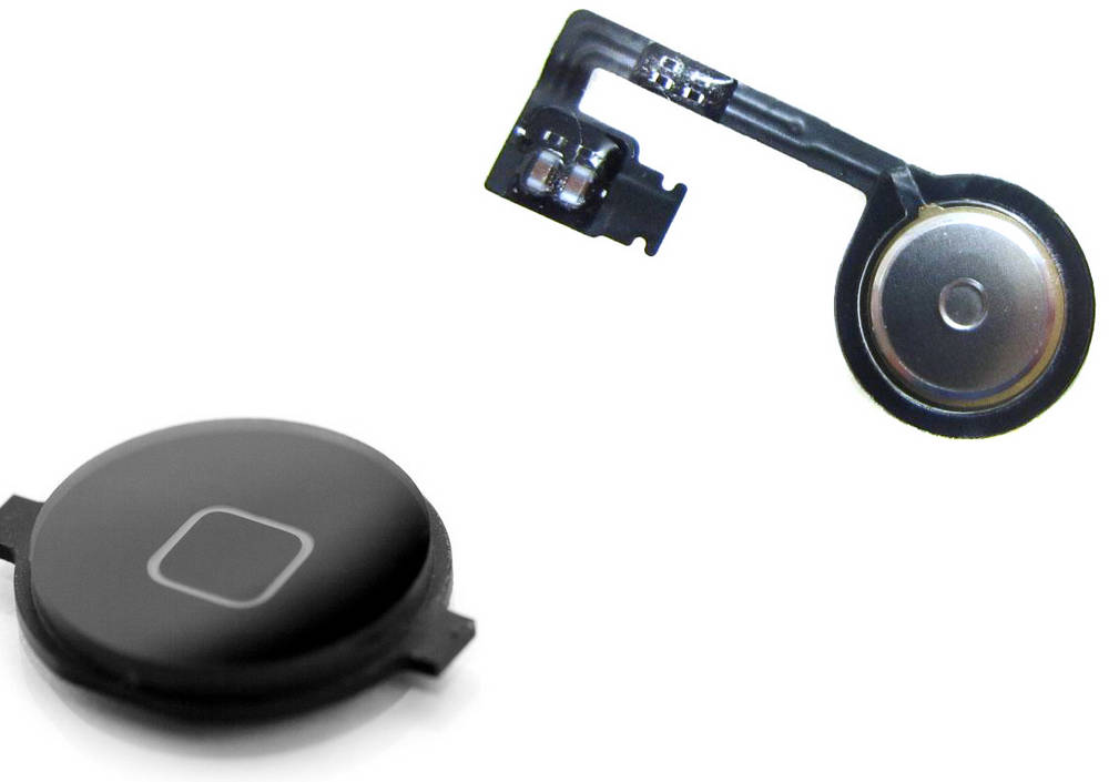 Σέτ Κεντρικού Πλήκτρου Apple iPhone 4S Μαύρο  Original