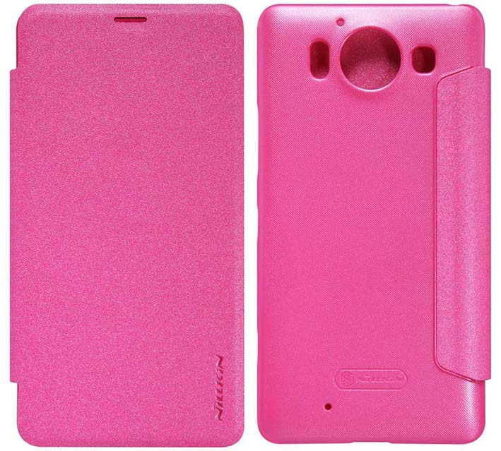 Θήκη Book Nillkin Sparkle για Microsoft Lumia 950 Φούξια