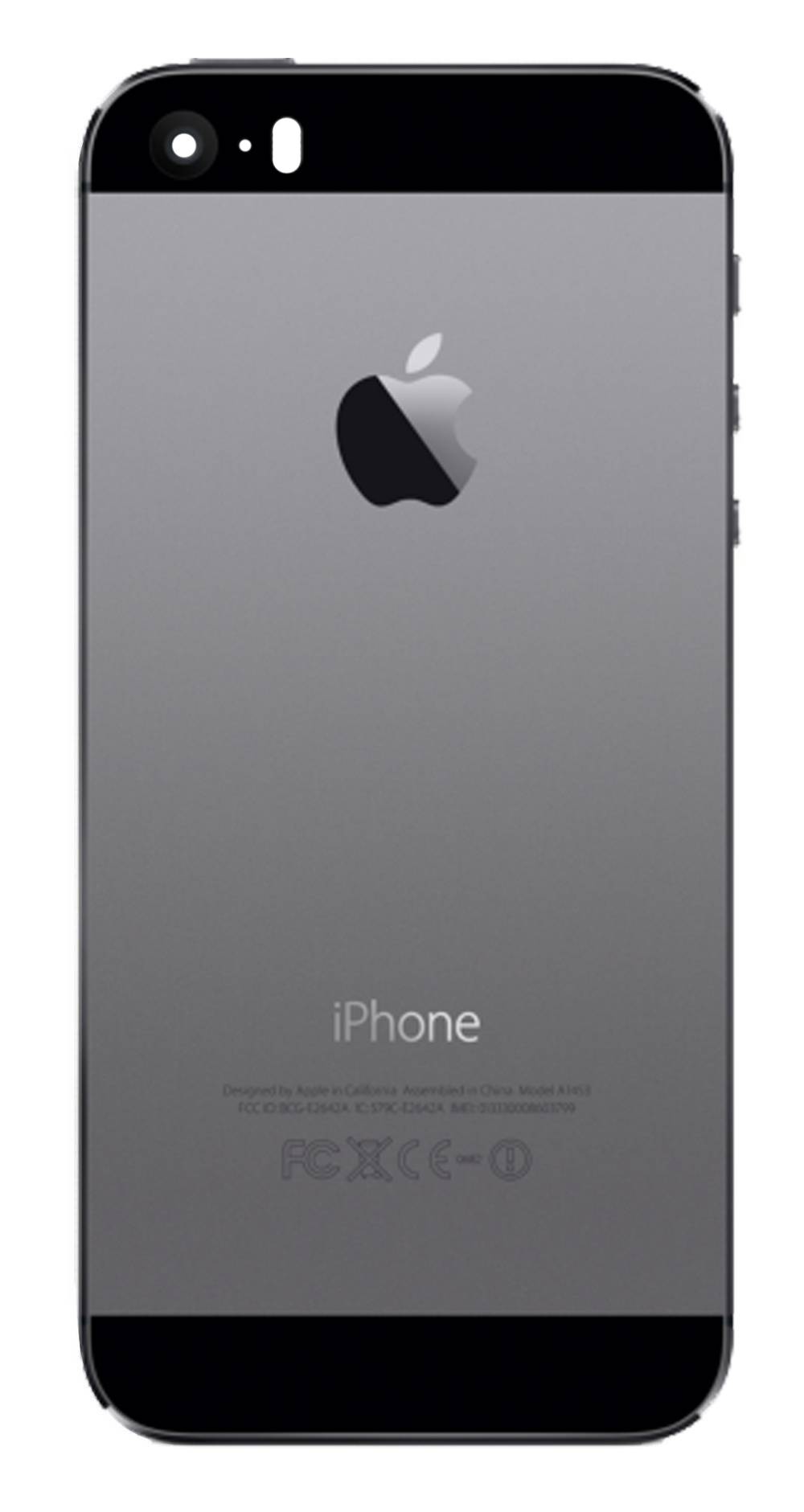 Πίσω Κάλυμμα Apple iPhone 5S με Επαφ. Φορτ. On/Off, και Πλήκτρα Έντασης Μαύρο Swap