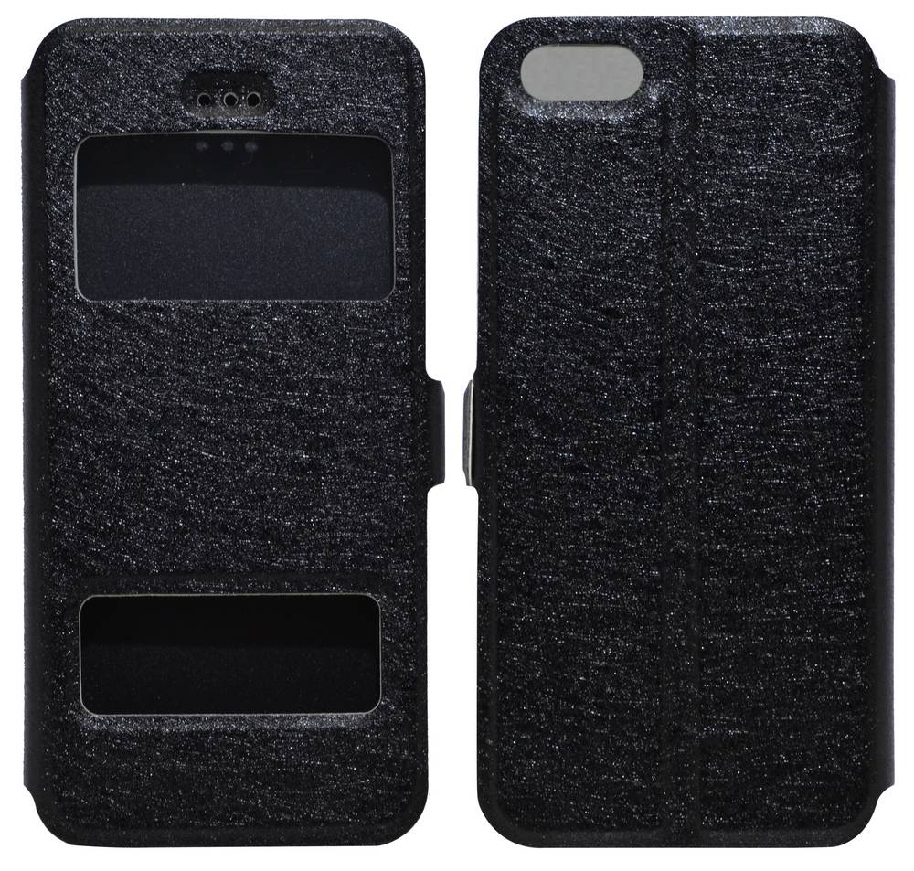 Θήκη Book Ancus S-View για Apple iPhone 5/5S/SE Μαύρη