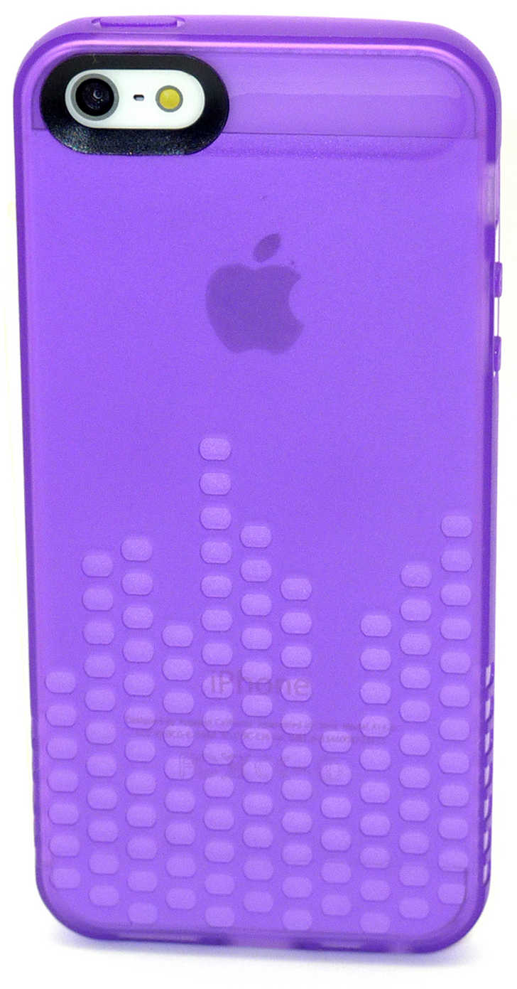 Θήκη Σιλικόνης Ancus για Apple iPhone SE/5/5S Glow Μώβ