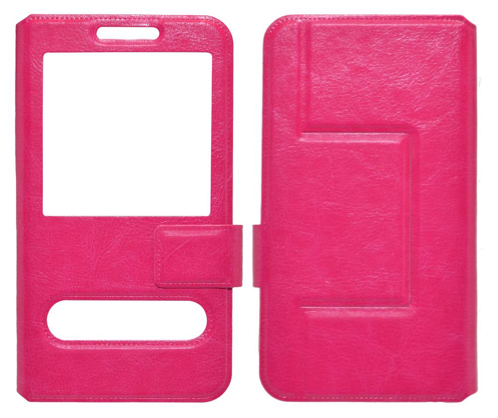 Θήκη Book S-View Ancus Stick it Universal για Smartphone 5.0" - 5.5" Φούξια