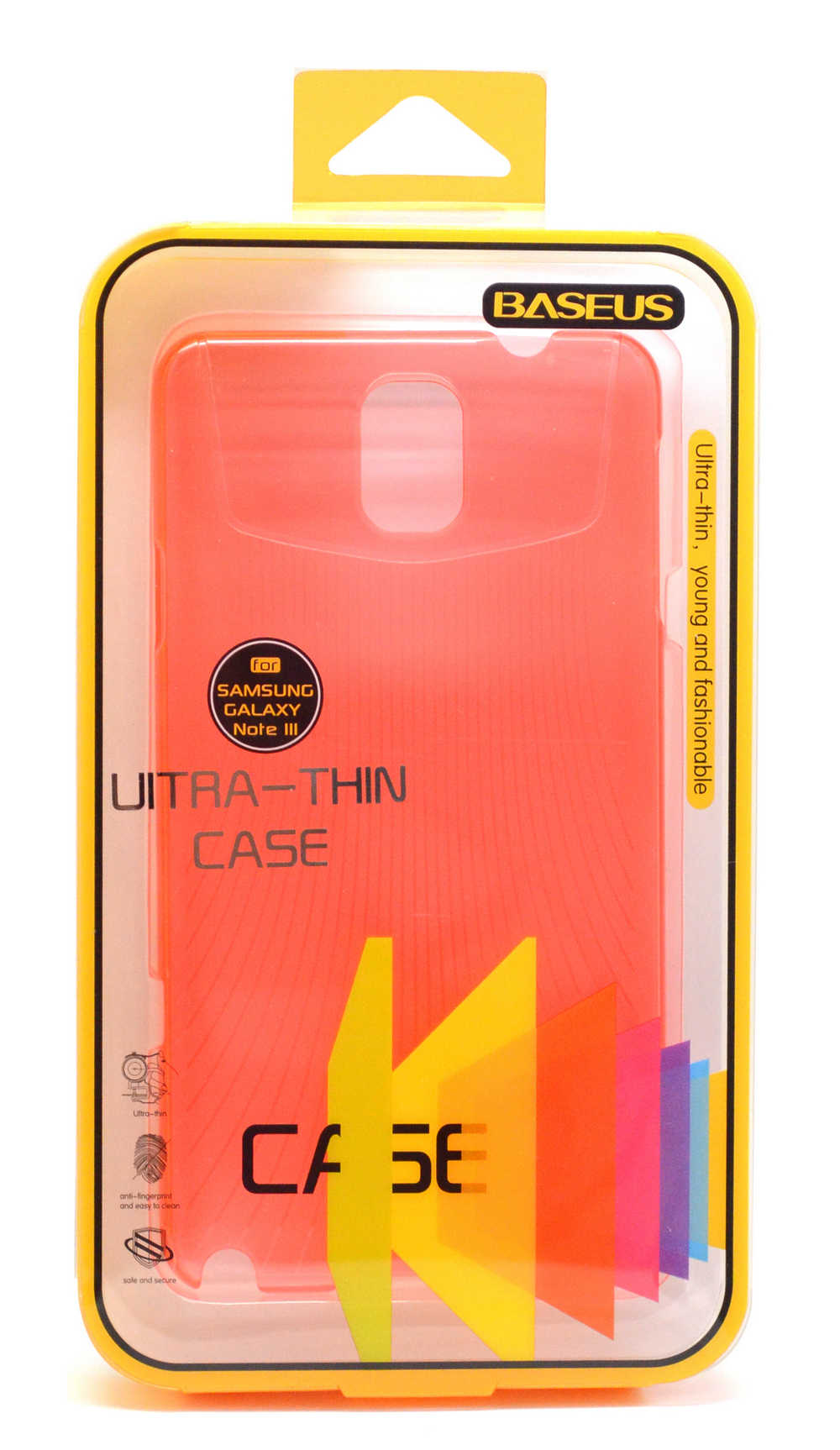 Θήκη Ultra Thin Baseus για Samsung N9005 Galaxy Note 3 ( Note III ) Ροζ + 1x Screen Protector Baseus Ultra Clear Anti-Fingerprint