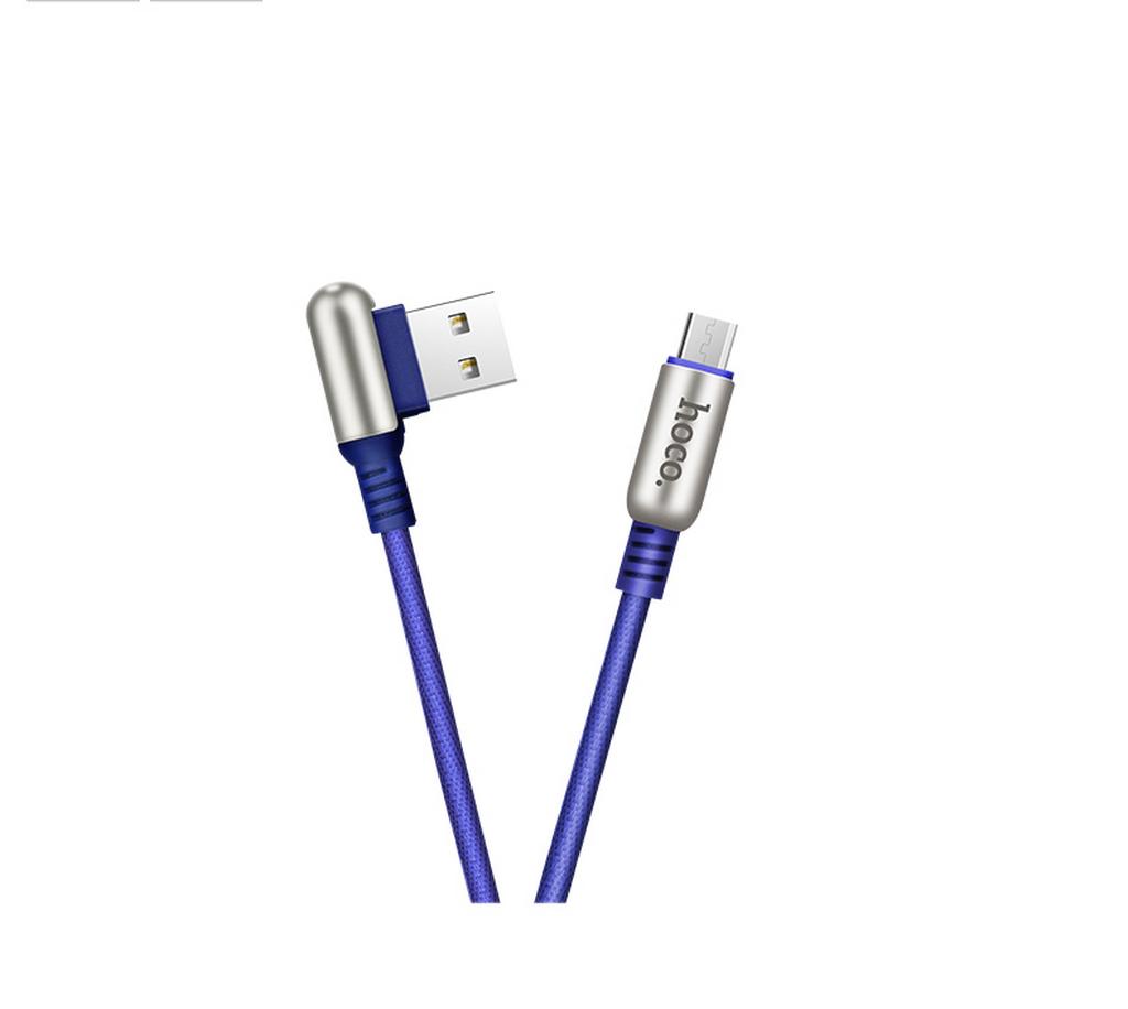 Καλώδιο σύνδεσης Hoco U17 Capsule USB σε Micro-USB Fast Charging 2.4A Μπλε 1.2μ