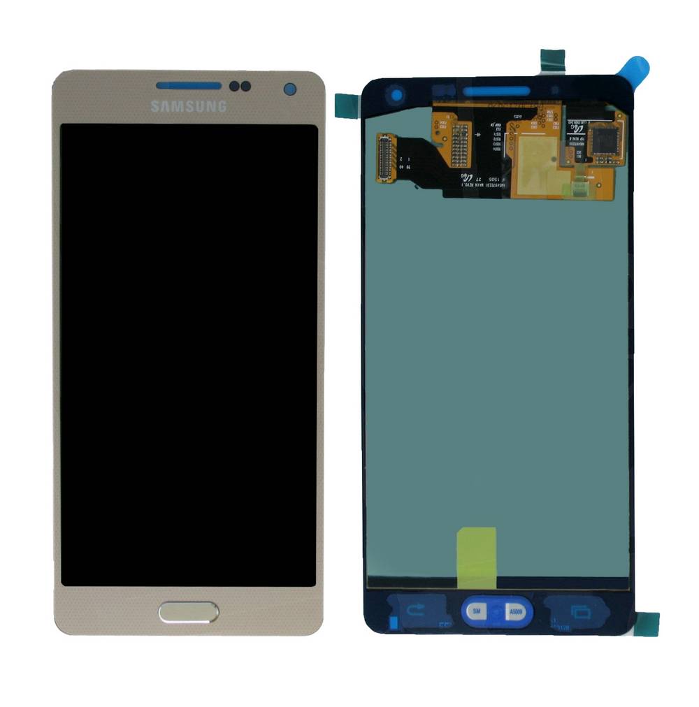 Γνήσια Οθόνη & Μηχανισμός Αφής Samsung SM-A500F Galaxy A5 Χρυσαφί GH97-16679F