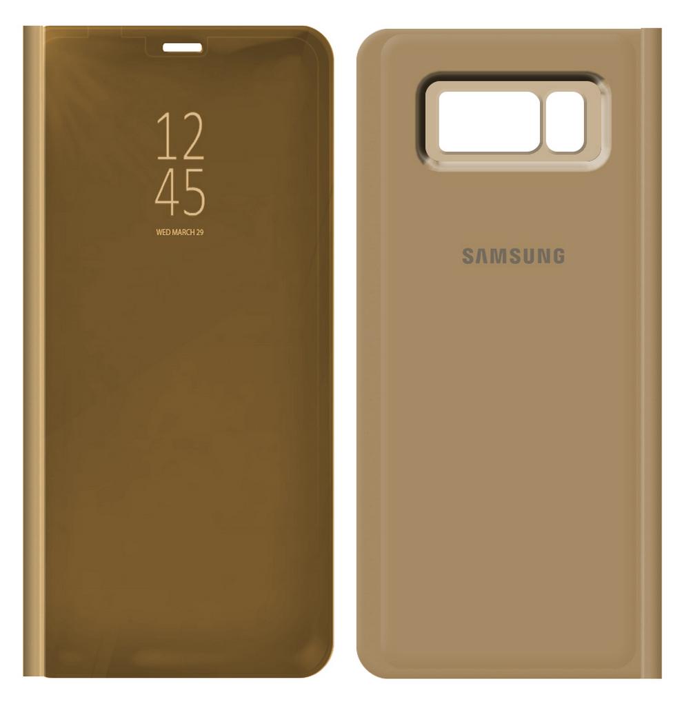 Θήκη Book Samsung Clear View Standing Cover EF-ZG950CFEGWW για SM-G950F Galaxy S8 Χρυσαφί
