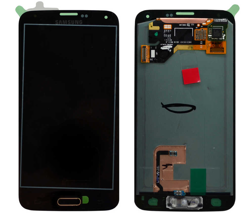 Γνήσια Οθόνη & Μηχανισμός Αφής Samsung SM-G900F Galaxy S5 Χρυσαφί GH97-15734D, GH97-15959D