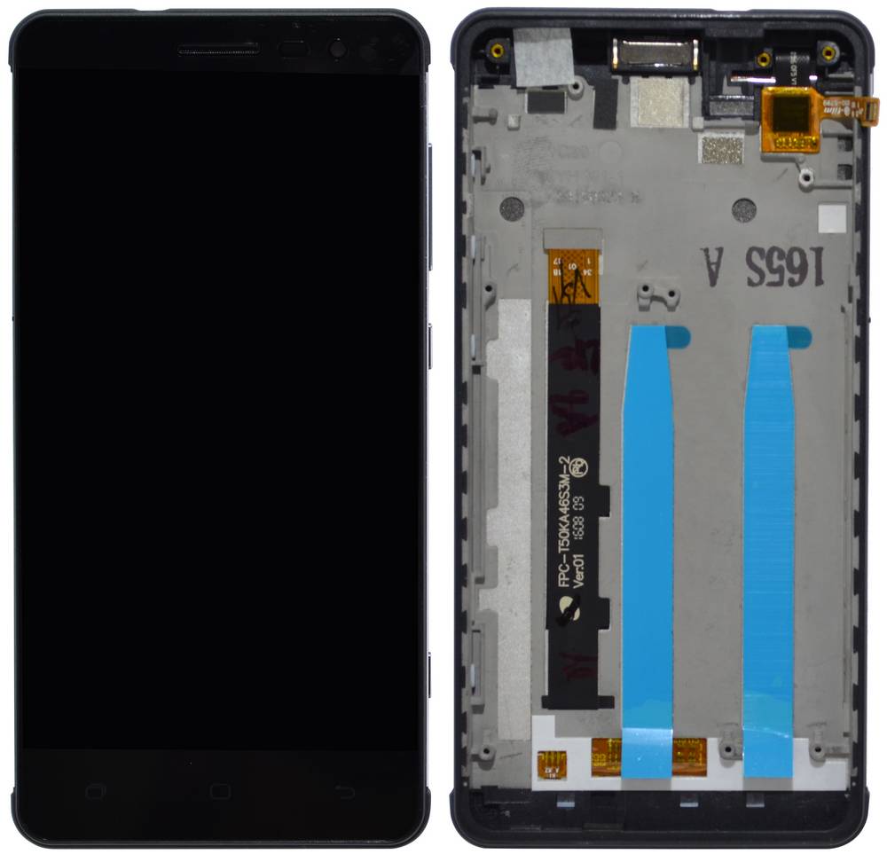 Γνήσια Οθόνη & Μηχανισμός Αφής Hisense C20 Μαύρο με Πλαίσιο και Ακουστικό 1017674