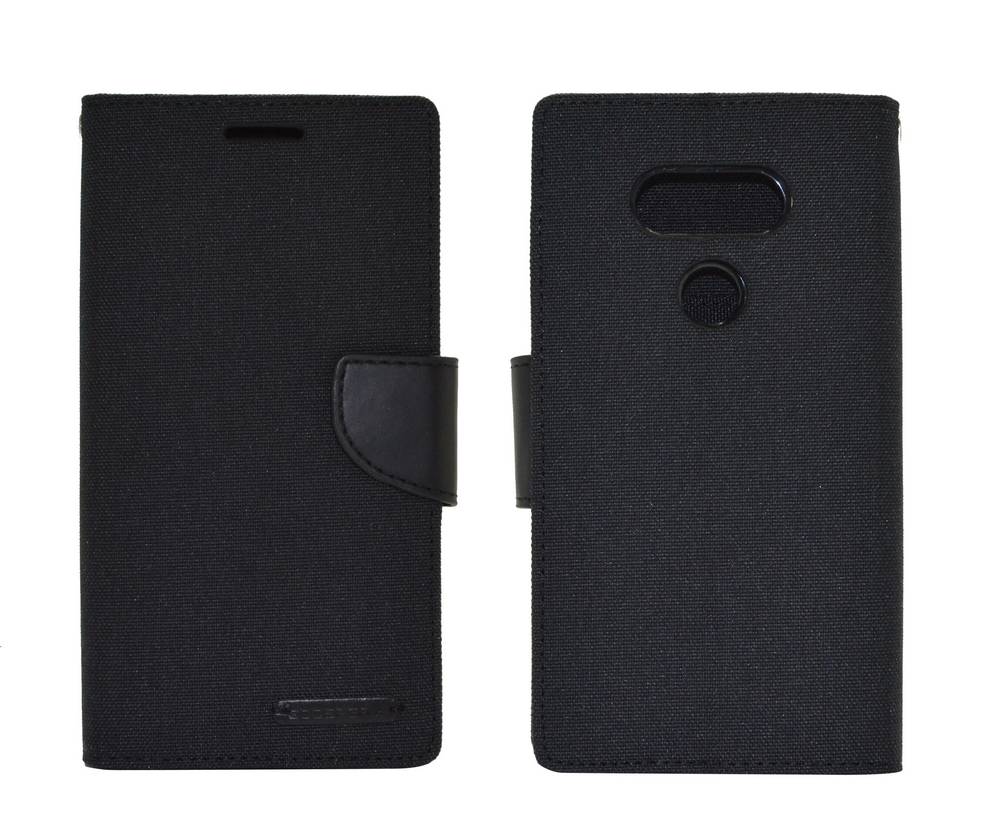 Θήκη Book Goospery Canvas Diary για LG G5 H850 Μαύρη by Mercury