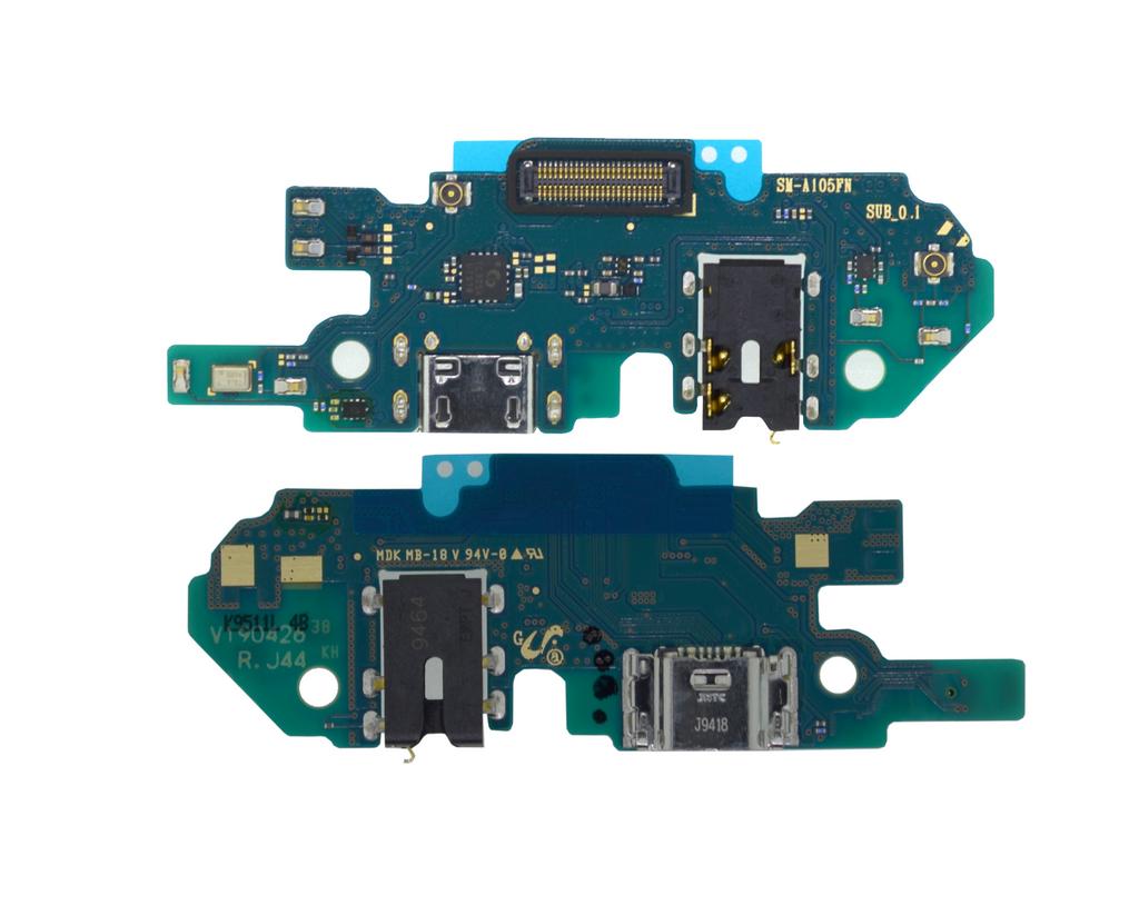 Επαφή Φόρτισης Samsung SM-A105F Galaxy A10 με Μικρόφωνο και Επαφή Ακουστικών GH96-12719A Original