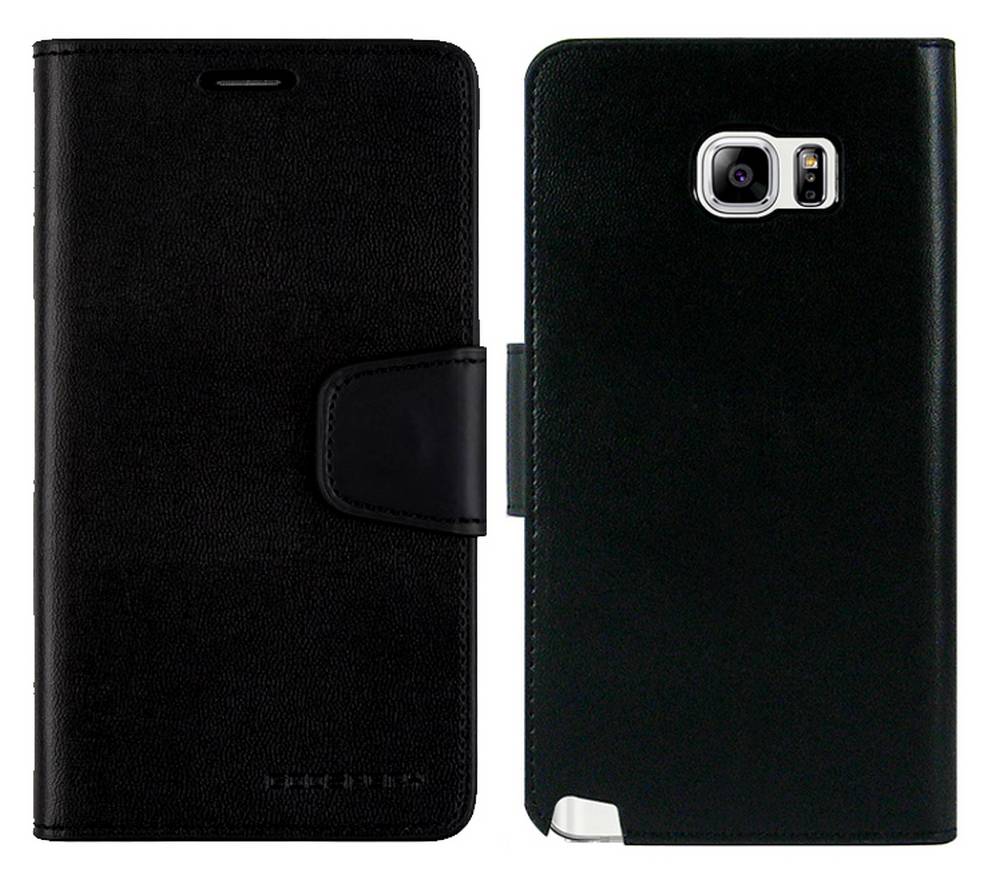 Θήκη Book Goospery Sonata Diary για Samsung SM-N920F Galaxy Note 5 Μαύρη by Mercury