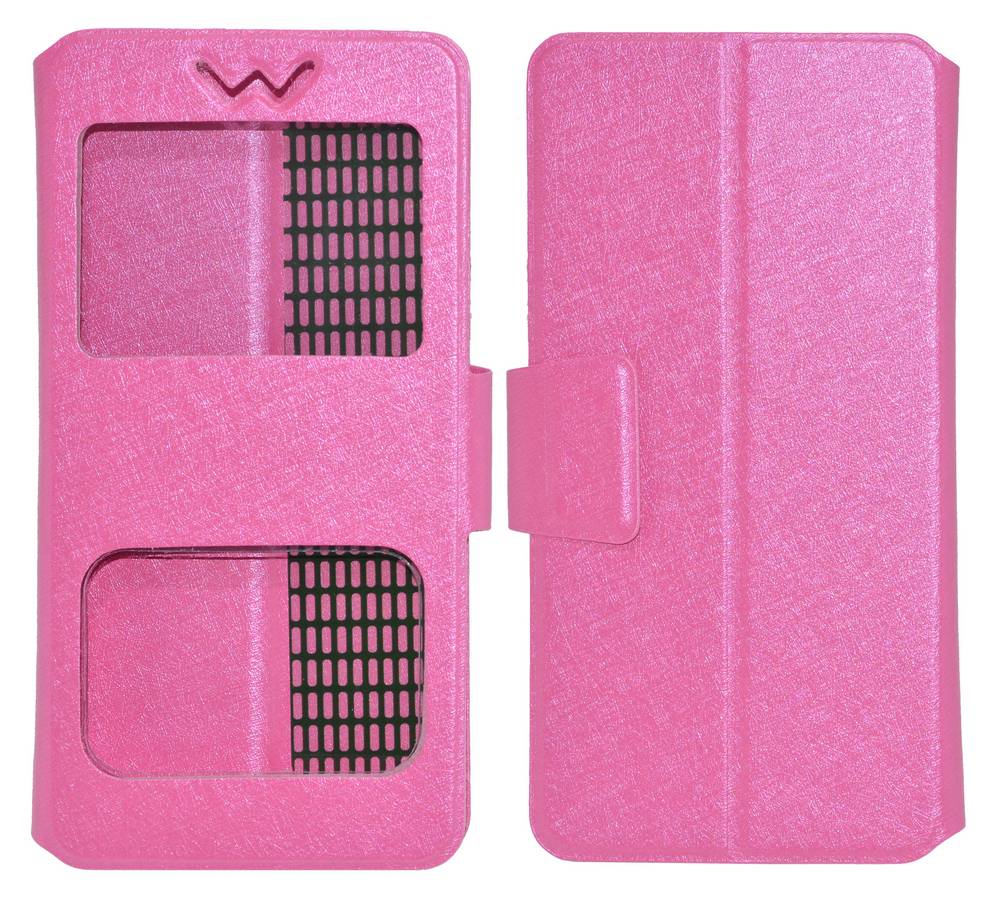 Θήκη Book S-View Ancus Stick it F Series Universal για Smartphone 5.7" - 6.0" Φούξια