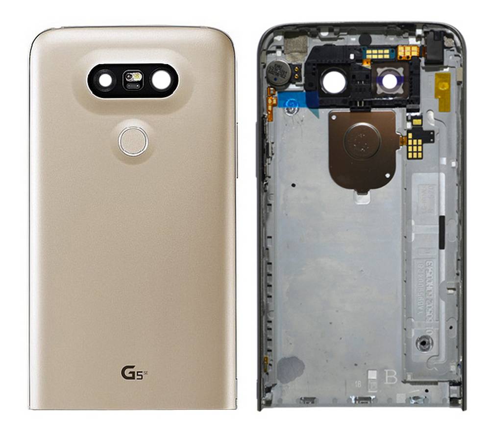 Πίσω Κάλυμμα LG G5 H850 με Πλήκτρο On/Off, Έντασης, Δόνηση, Τζαμάκι Κάμερας Χρυσαφί Original ACQ88954404