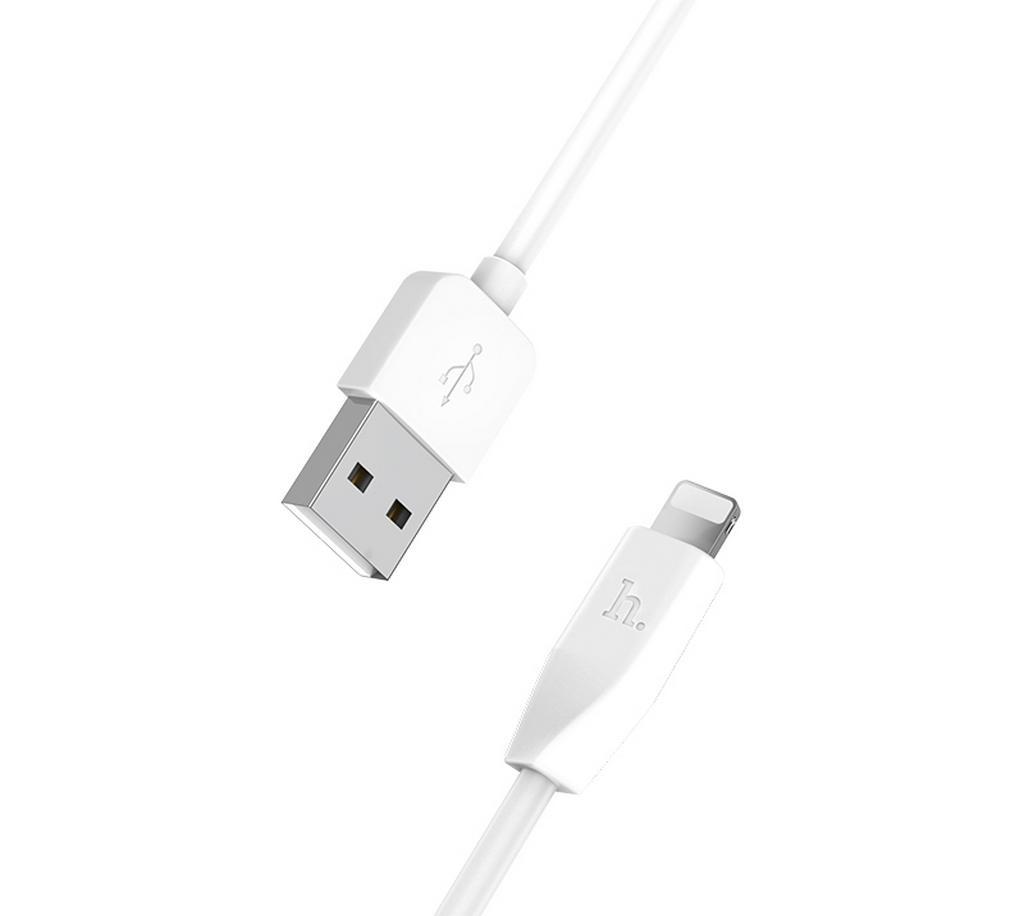 Καλώδιο σύνδεσης Hoco X1 για iPhone/iPad/iPod Lightning 1.0 μ. Λευκό