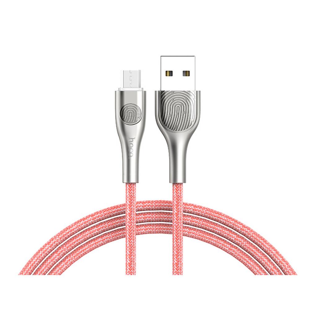 Καλώδιο σύνδεσης Hoco U59 Enlightenment USB σε Micro-USB Fast Charging 2.4A Κόκκινο 1.2μ