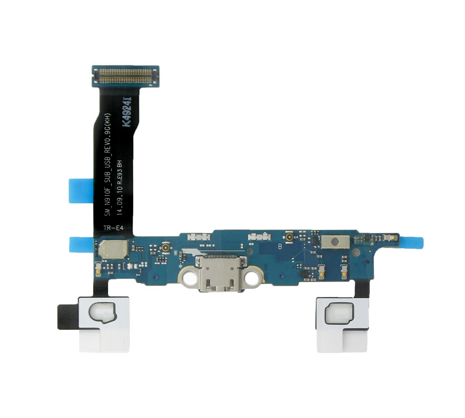 Καλώδιο Πλακέ Samsung SM-N910F Galaxy Note 4 με Επαφή Φόρτισης, Μικρόφωνο, Πλήκτρα Αφής και Κεντρικό Πλήκτρο Original GH96-07895A