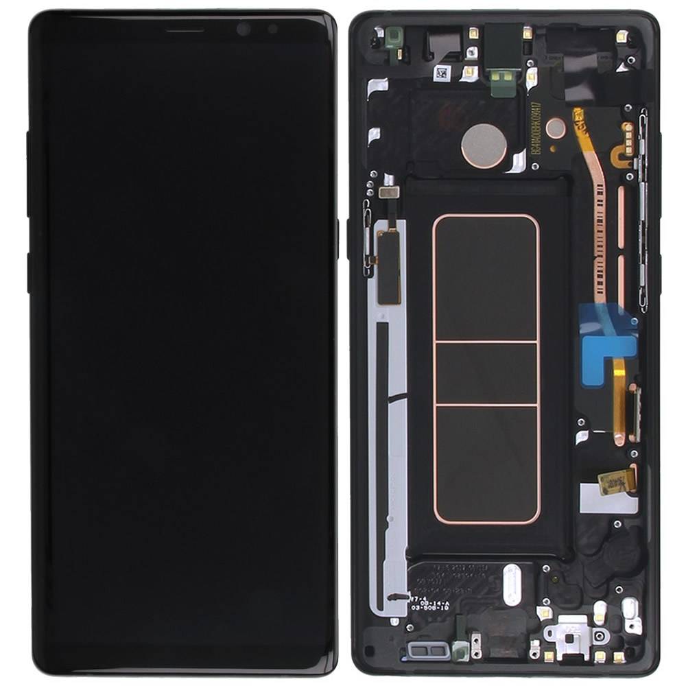 Γνήσια Οθόνη & Μηχανισμός Αφής Samsung SM-N950F Galaxy Note 8 Μαύρο GH97-21065A; GH97-21066A