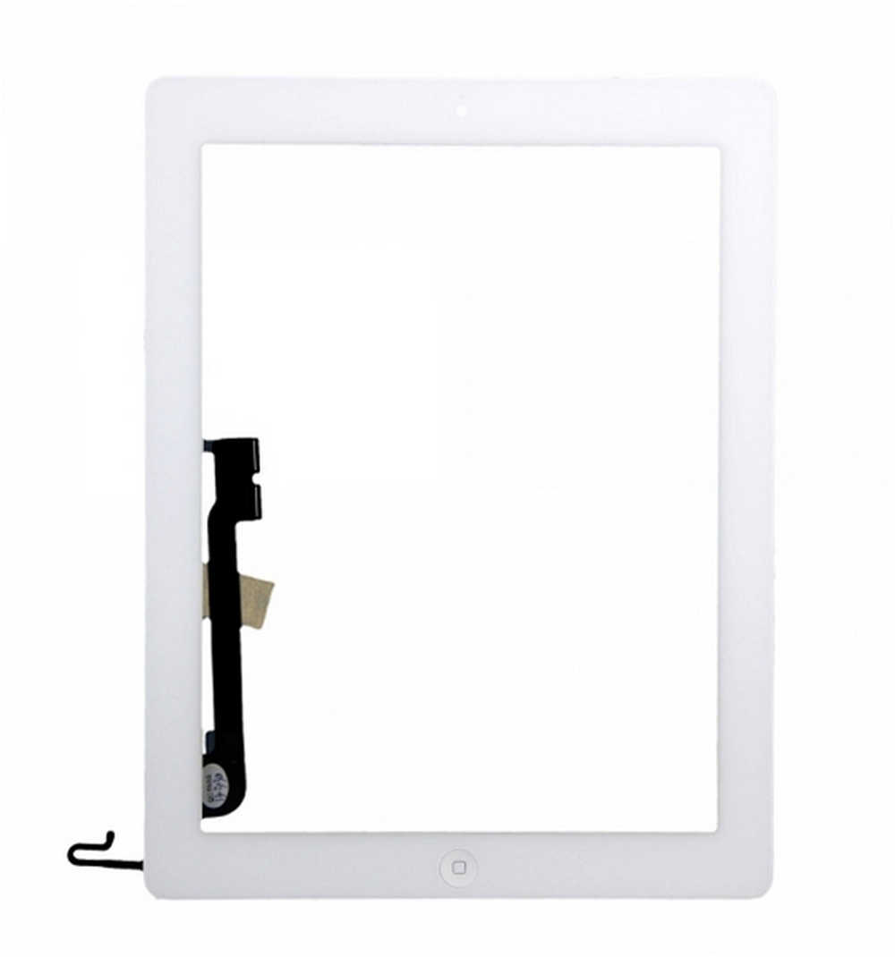 Μηχανισμός Αφής Apple iPad 3/4 με Home Button (iPad 4) και Κόλλα Λευκό OEM