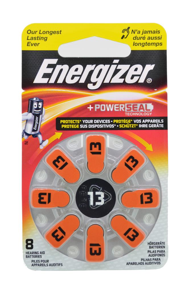 Μπαταρίες Ακουστικών Βαρηκοΐας Energizer Zinc Air 13 1.4V Τεμ. 8