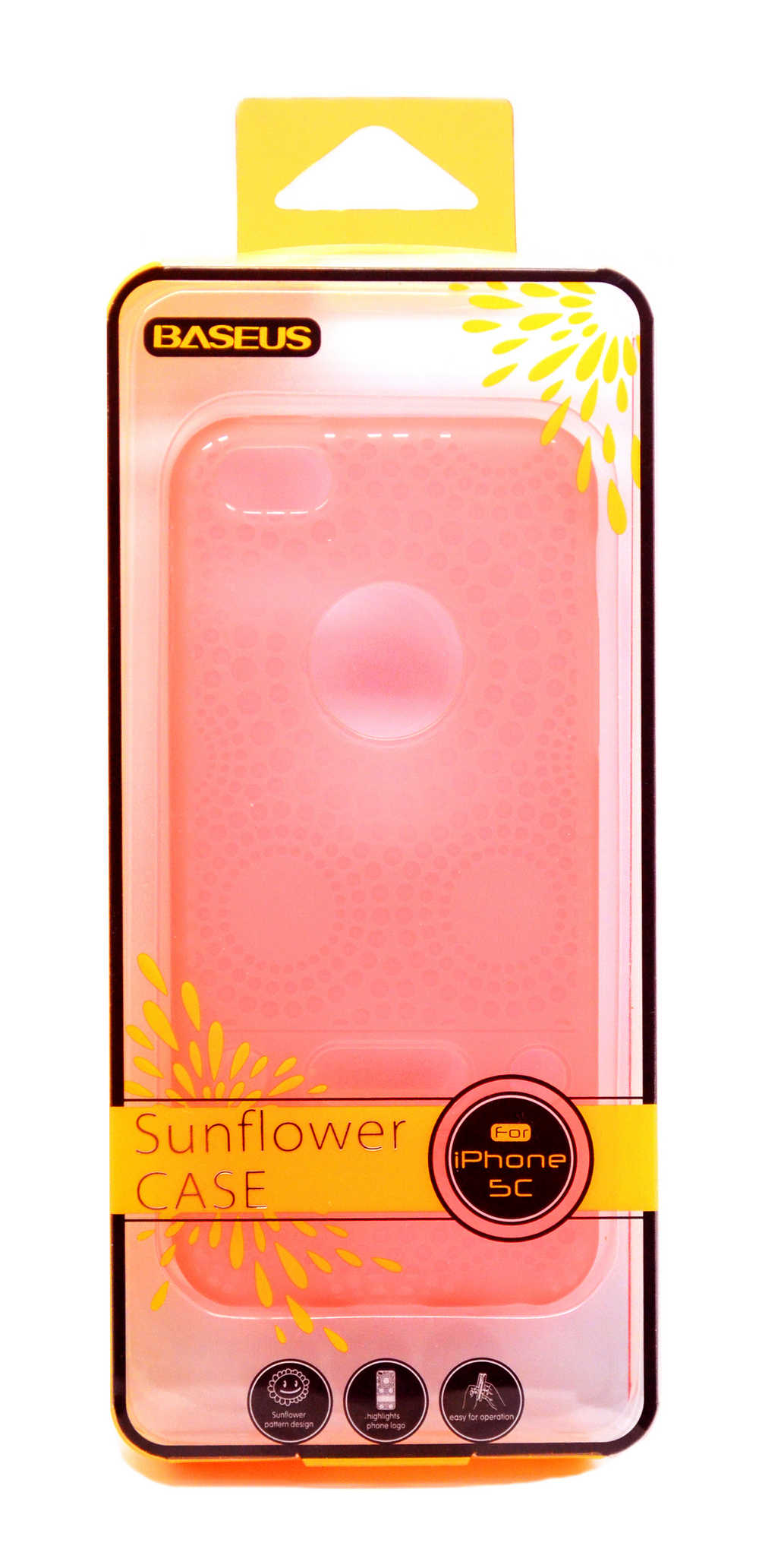 Θήκη TPU Baseus για Apple iPhone 5C Ροζ + 1x Screen Protector Baseus Ultra Clear Anti-Fingerprint